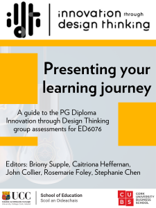 Presenting your learning journey book cover
